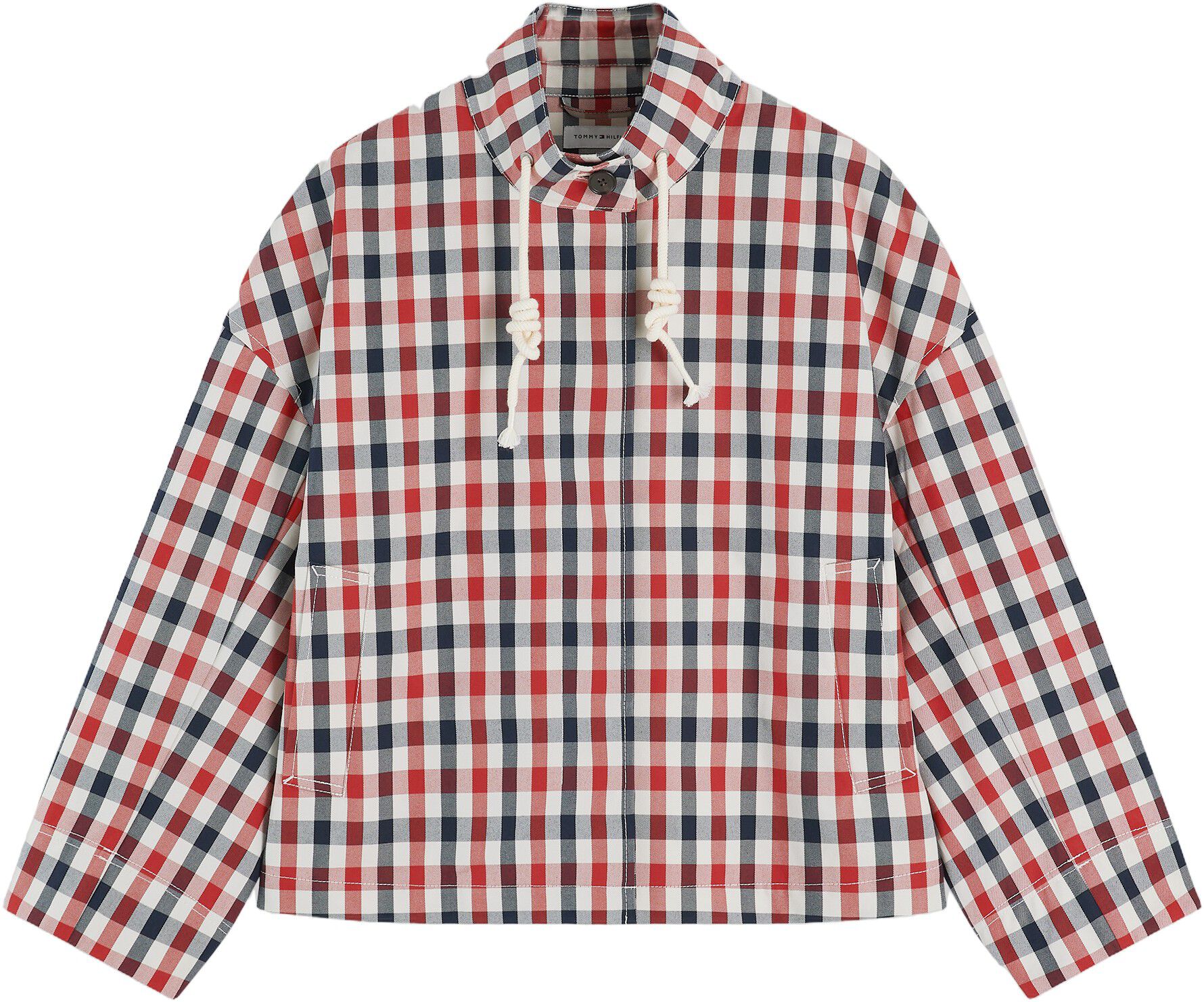 CHECK COTTON SHORT PARKA