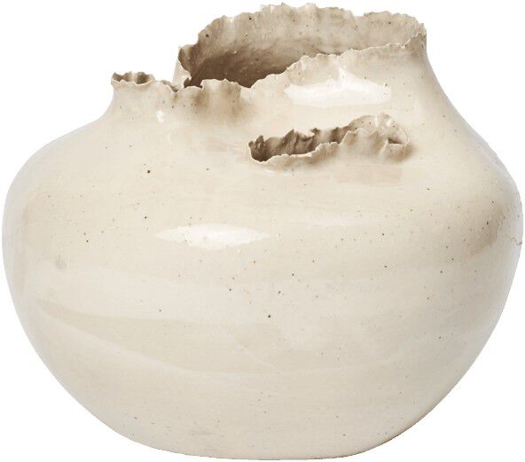 Tereo Round Vase - H18 - Off-white