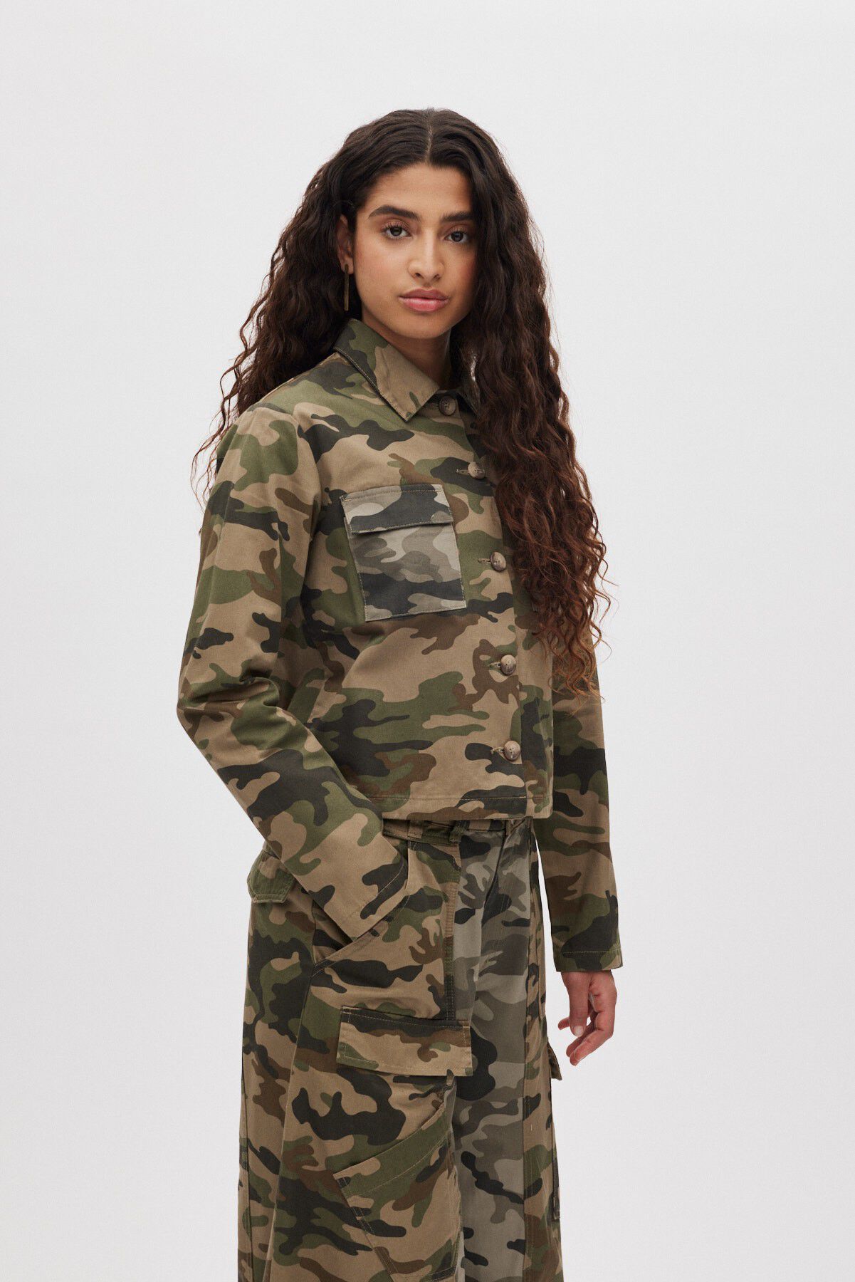 Camo patchwork jacket - Aleksandra