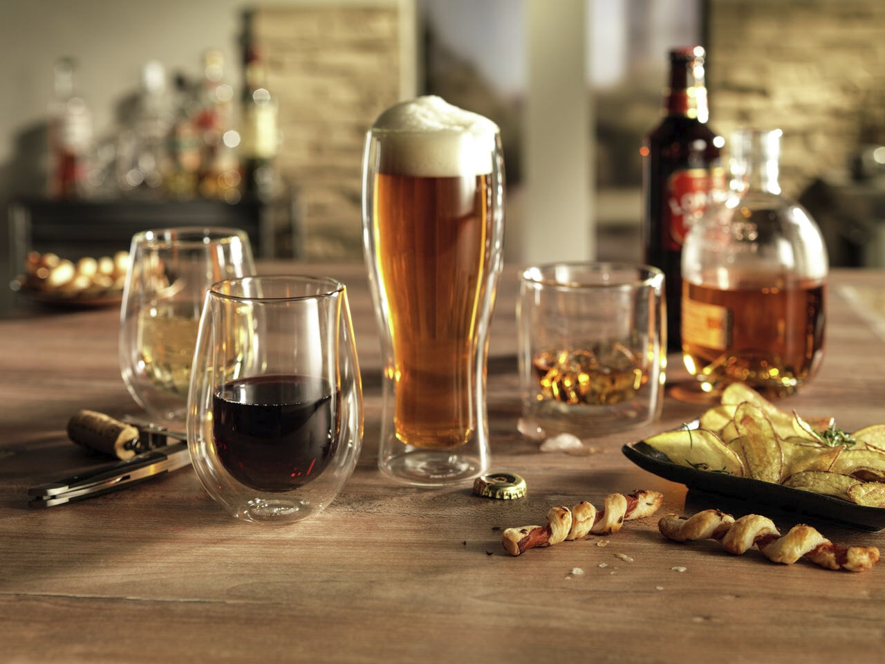 Sorrento Bar Whiskyglas s&aelig;t, 2 dele