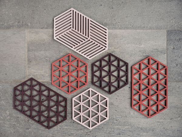 Bordskåner Triangles Burned Red L24