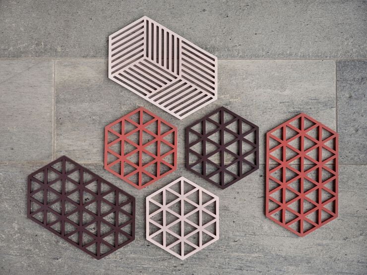 Bordskåner Triangles Burned Red L24