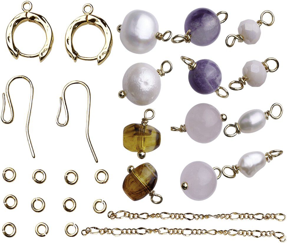 Earth Gems Box - &oslash;reringe forgyldt