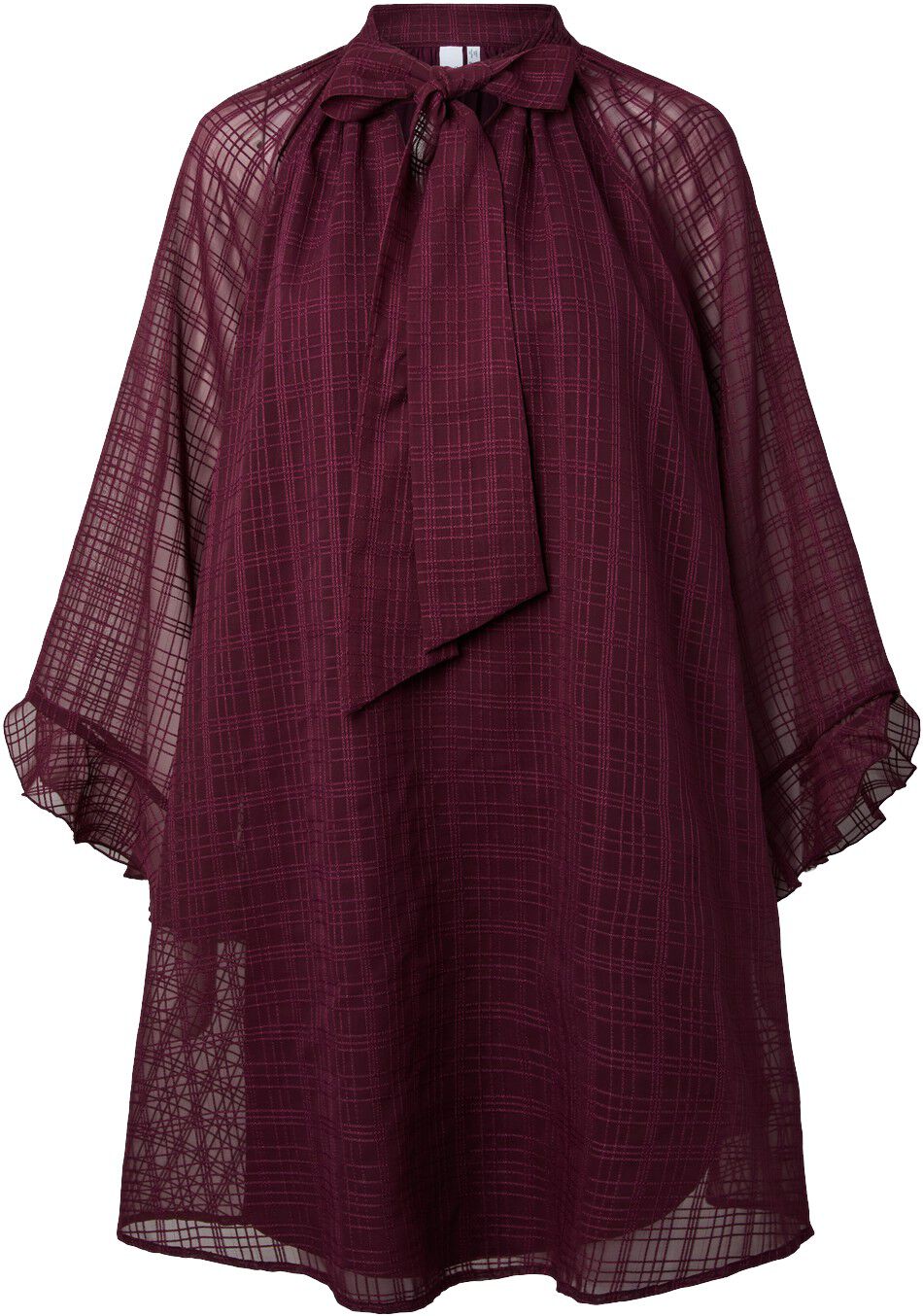 Yasliana Ls Tie Neck Dress S.