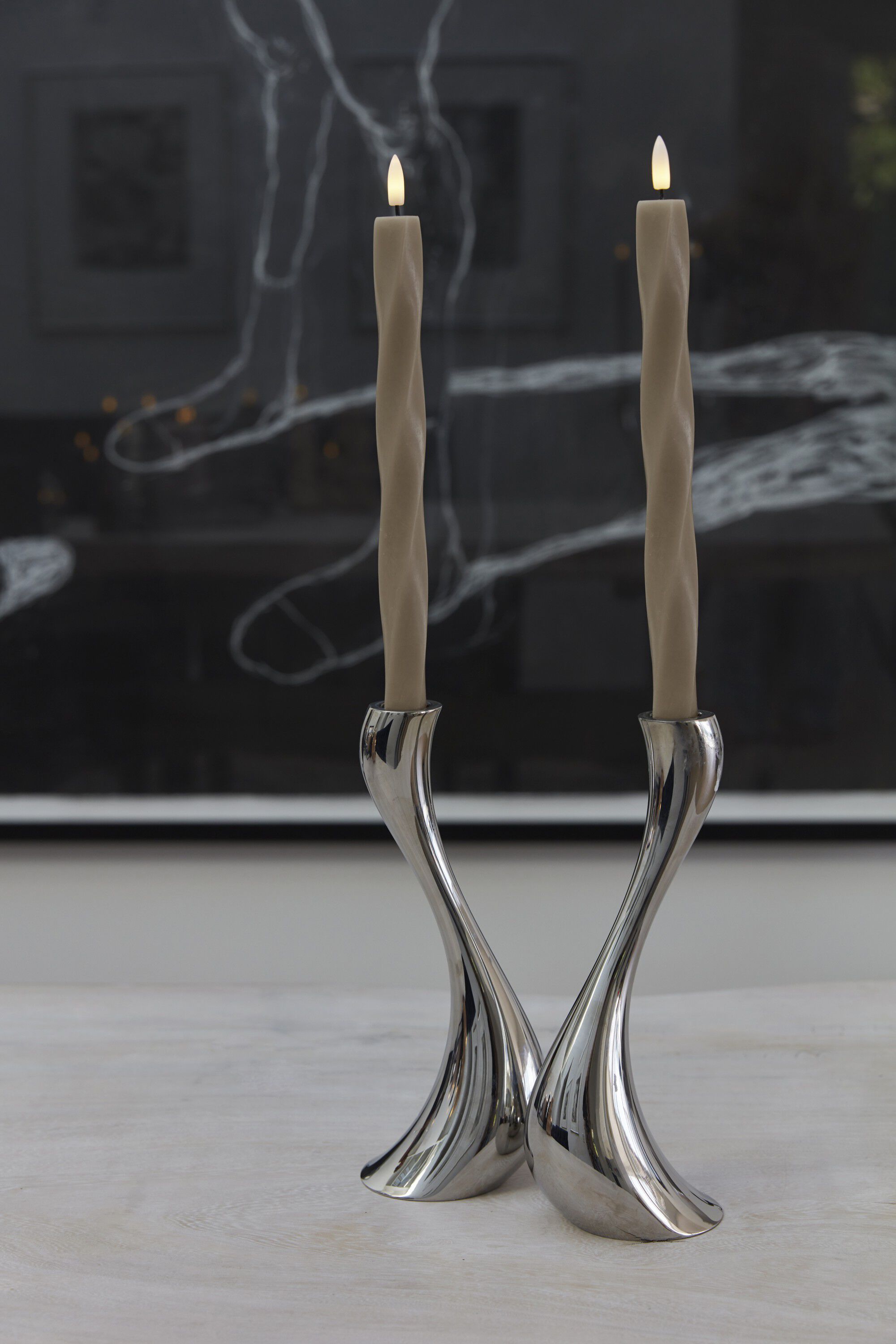 Nordisk Skulptur, Sille Twist &Oslash;2,4x26 cm, Light Caramel