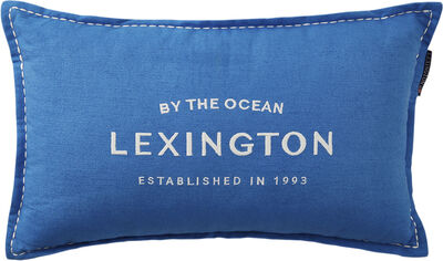 Logo Embroidered Linen/Cotton 50x30 Pillow