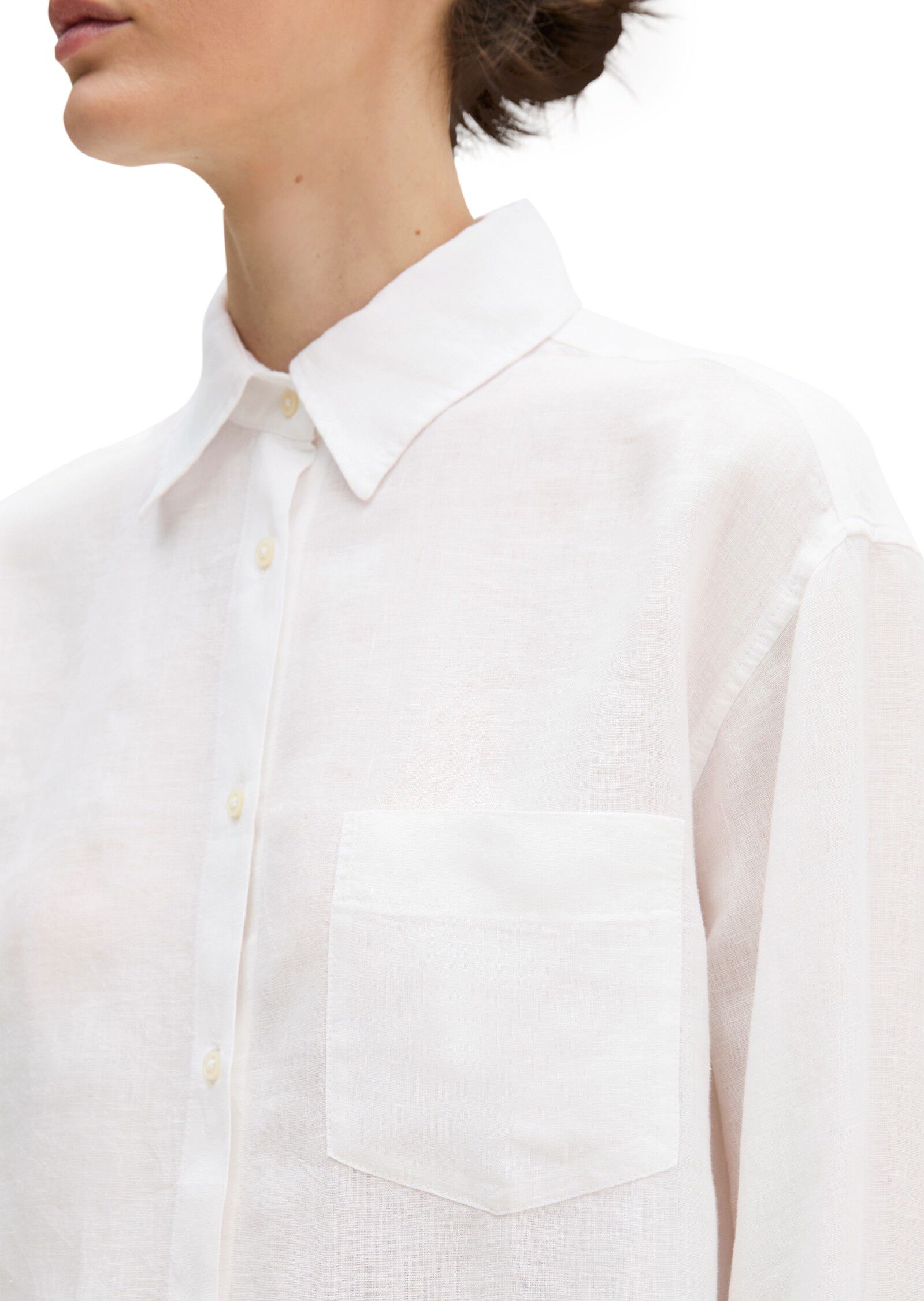 Blouse, boxy shape, chest pocket, l