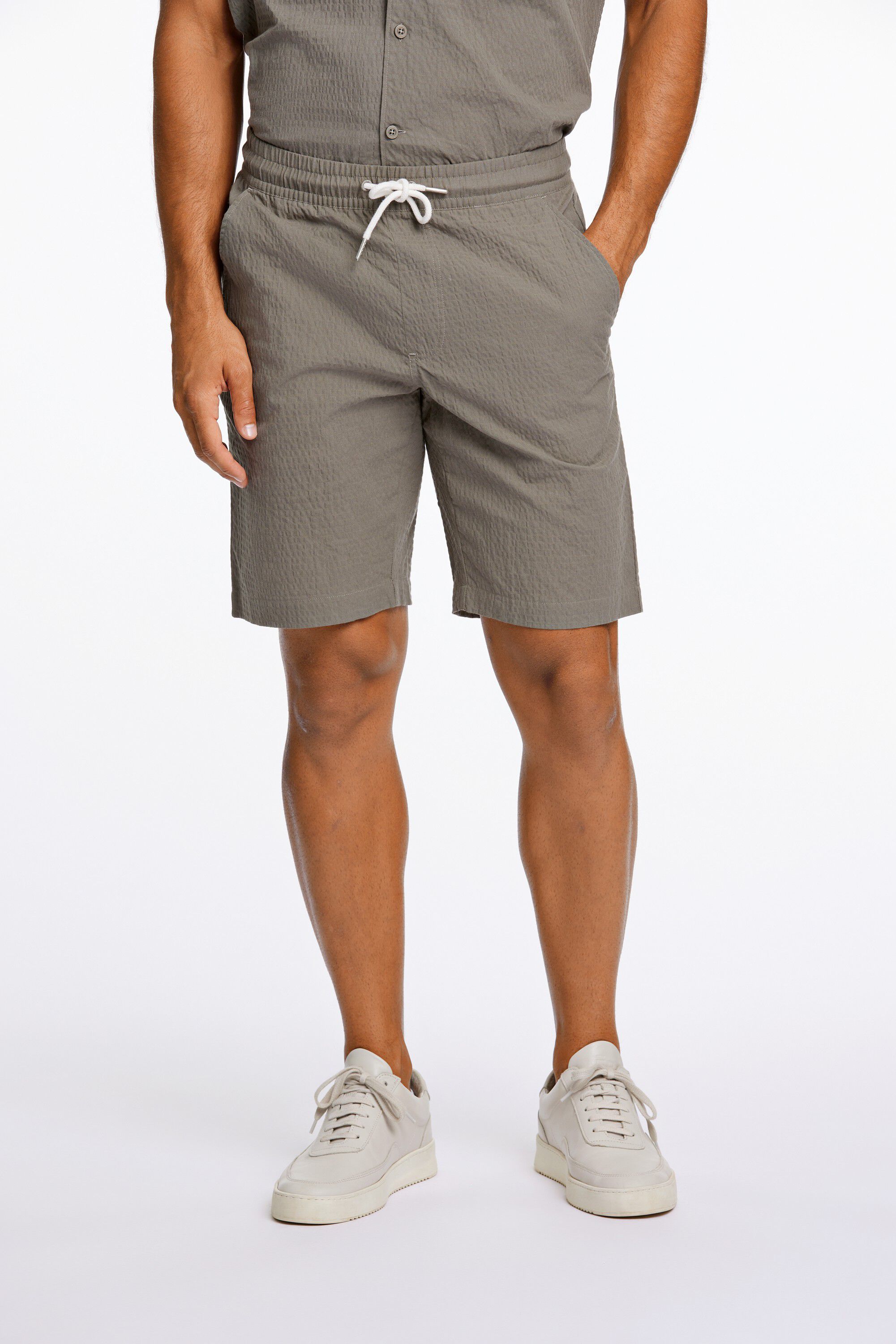 Seersucker shirt S/S+shorts