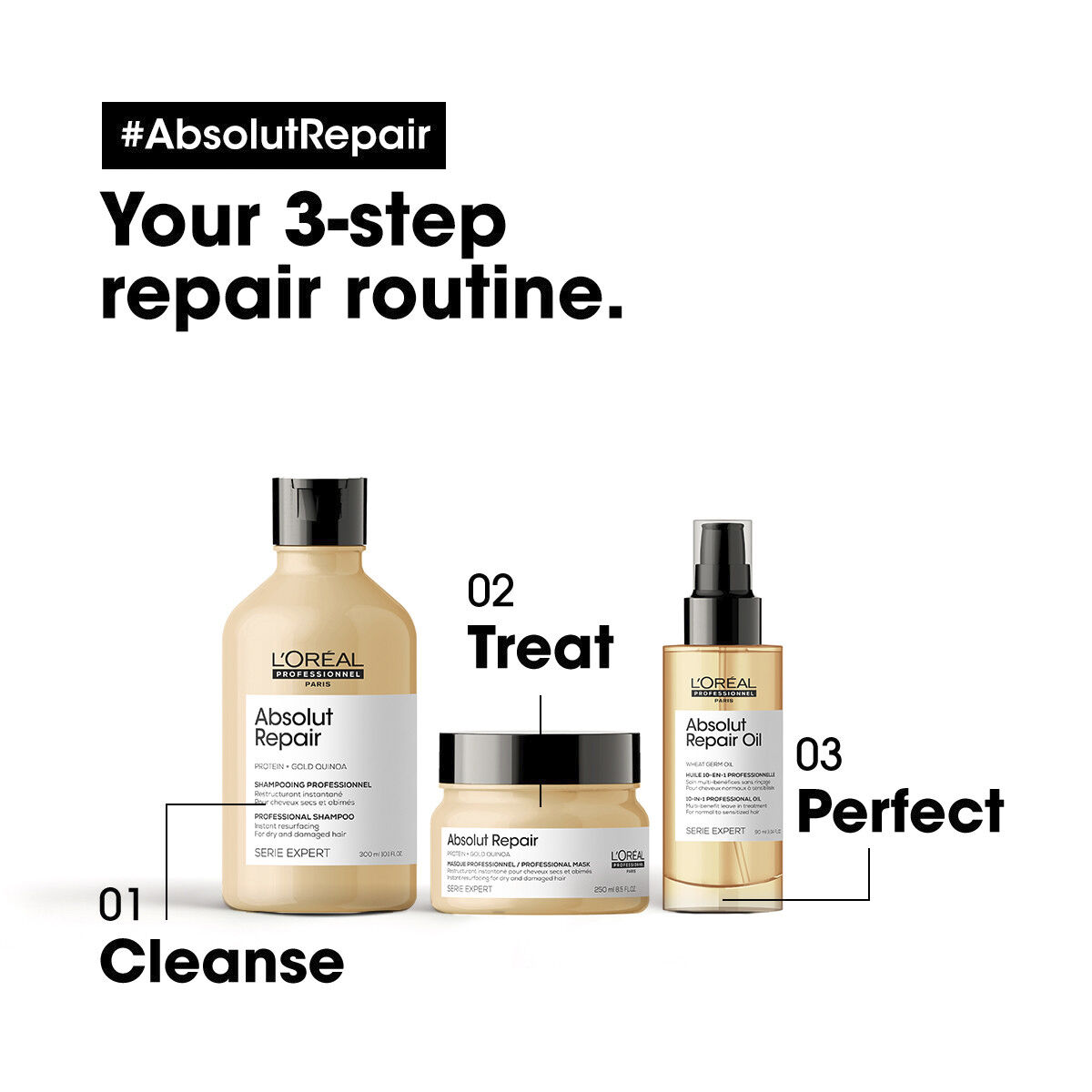 L'Or&eacute;al Professionnel Absolut Repair Gold Shampoo 300ml