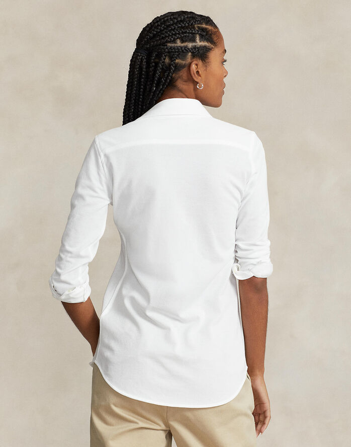 Knit Cotton Oxford Shirt