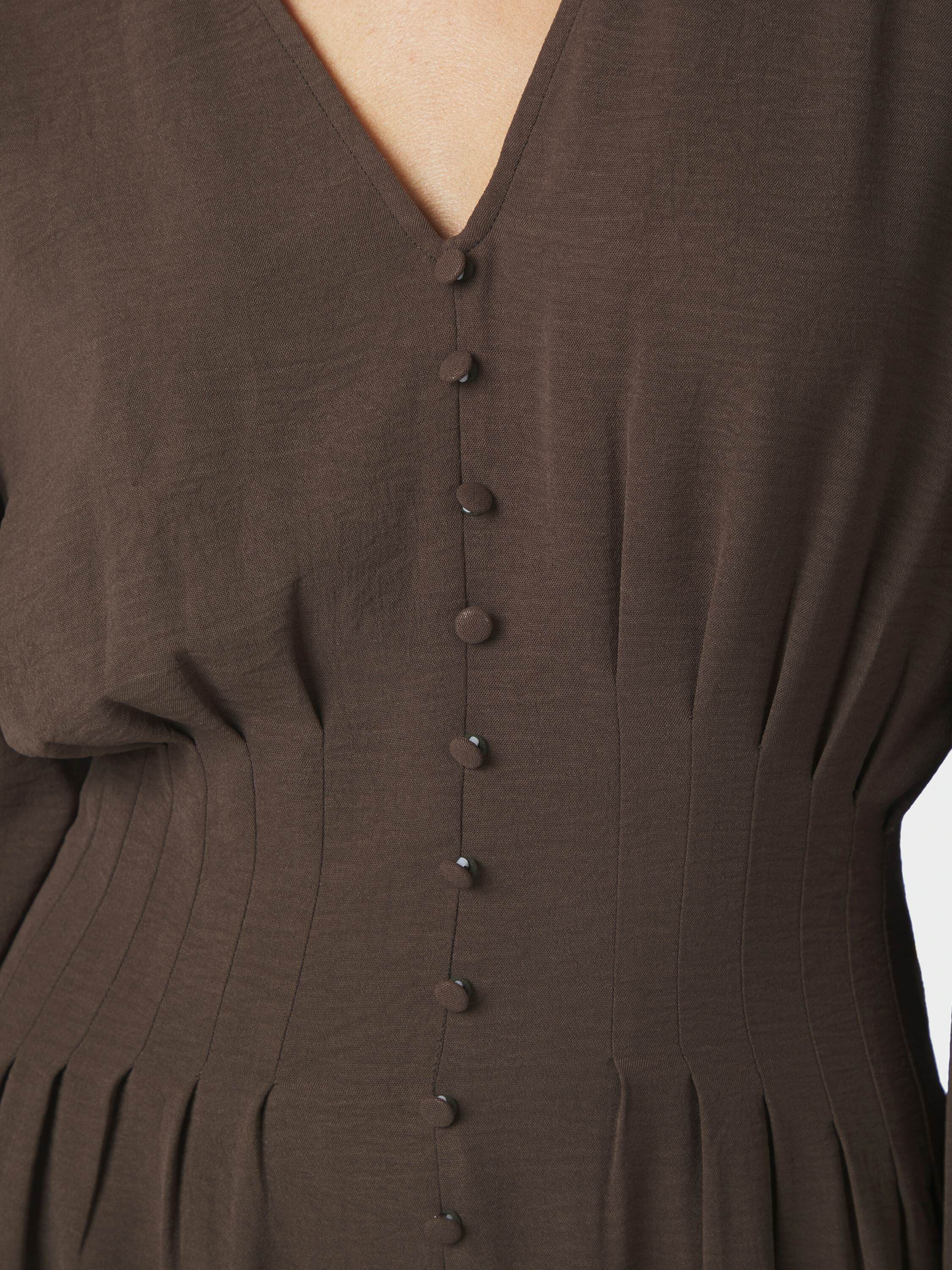 Annelie Solid Crepe Dress