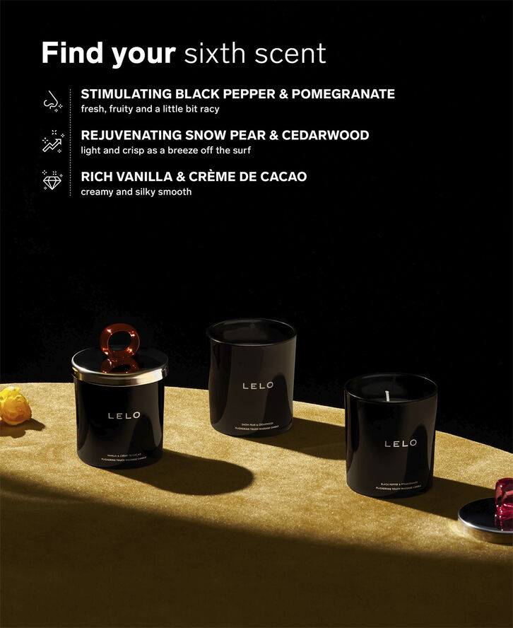Massagelys - Black Pepper & Pomegranate