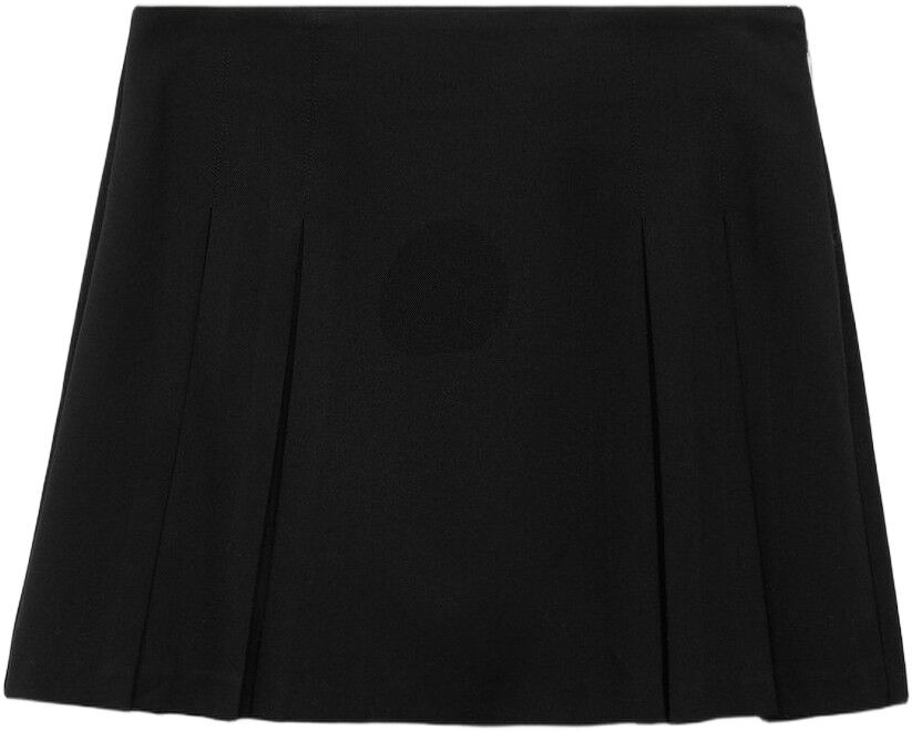 Pleated mini-skirt