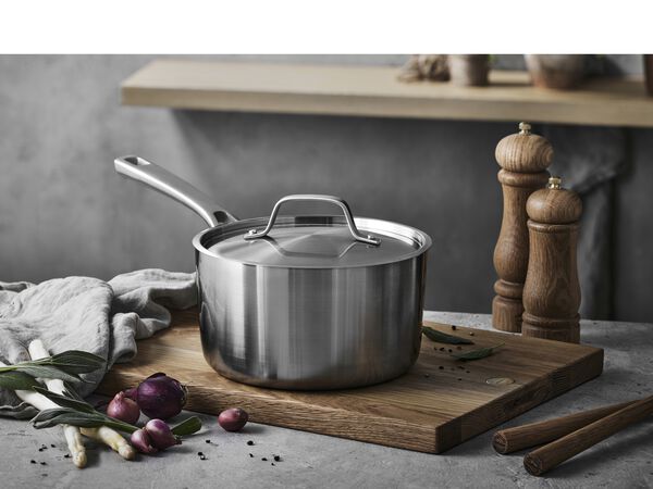 Kasserolle med låg Divette 3,3 liter 20 cm Silver metallic R