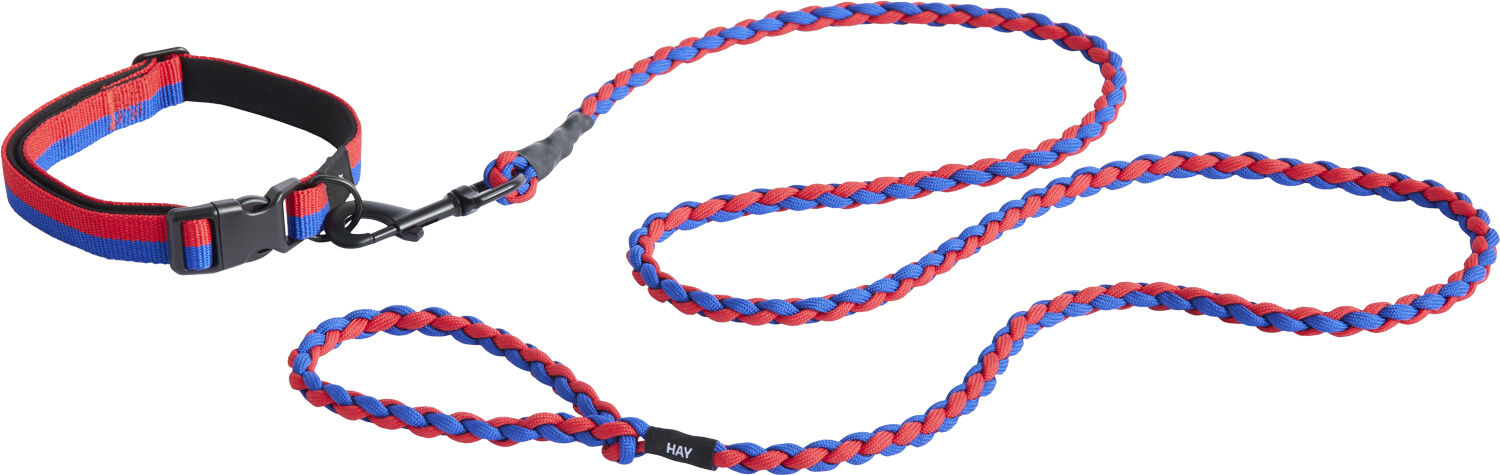 HAY Dogs Leash-Braided-Red, blue