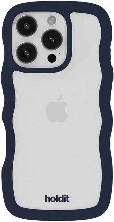 Wavy Case iPhone 16 Pro Midnight Blue/Transparent