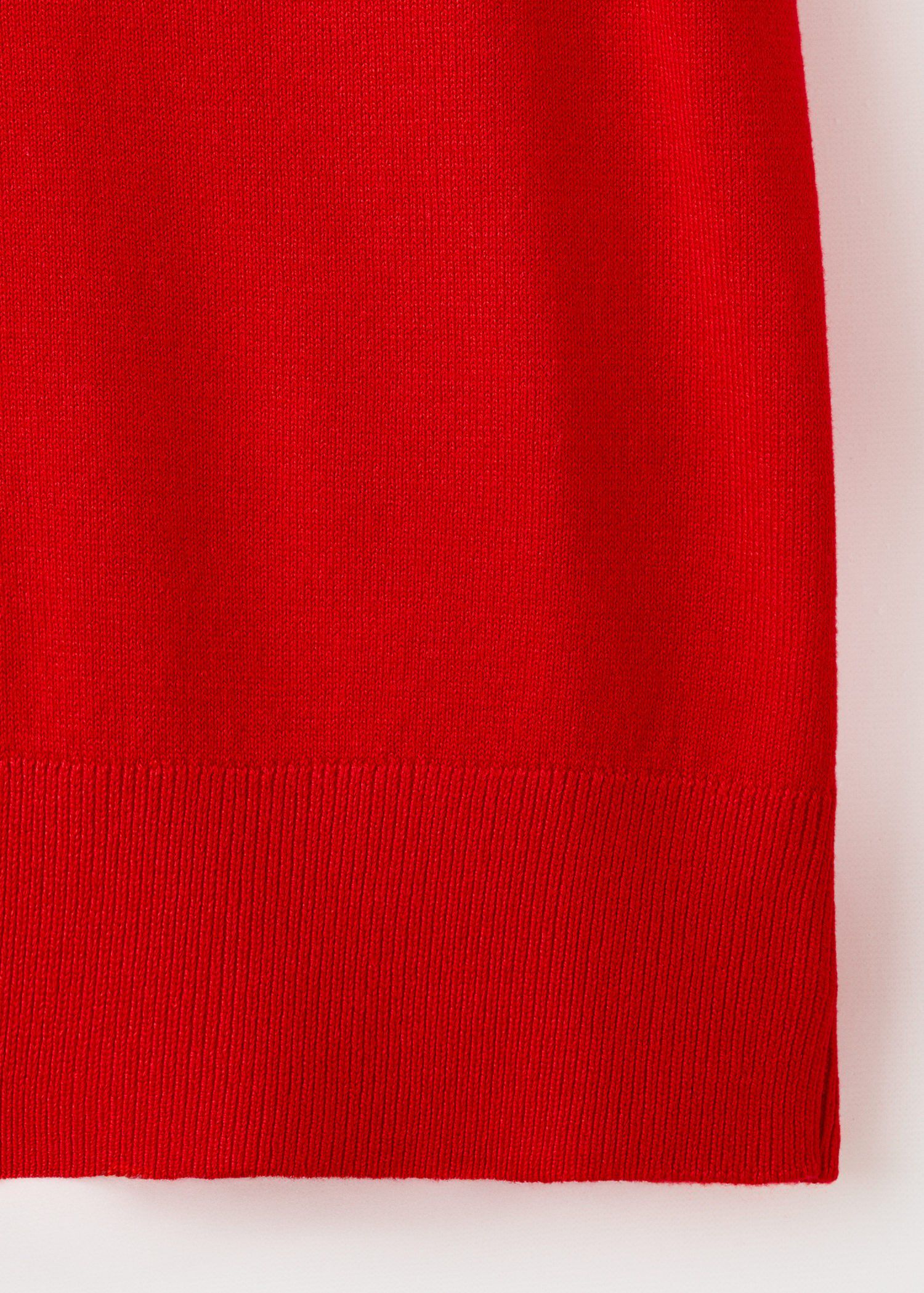 V-neck knit sweater