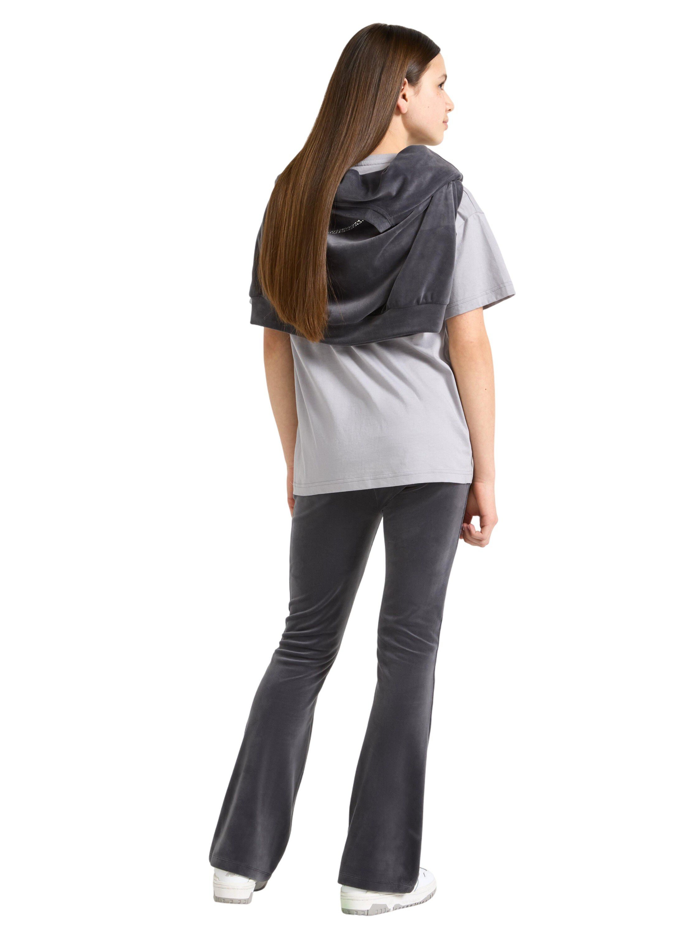 Utsv&auml;ngda byxor i mjuk velour med