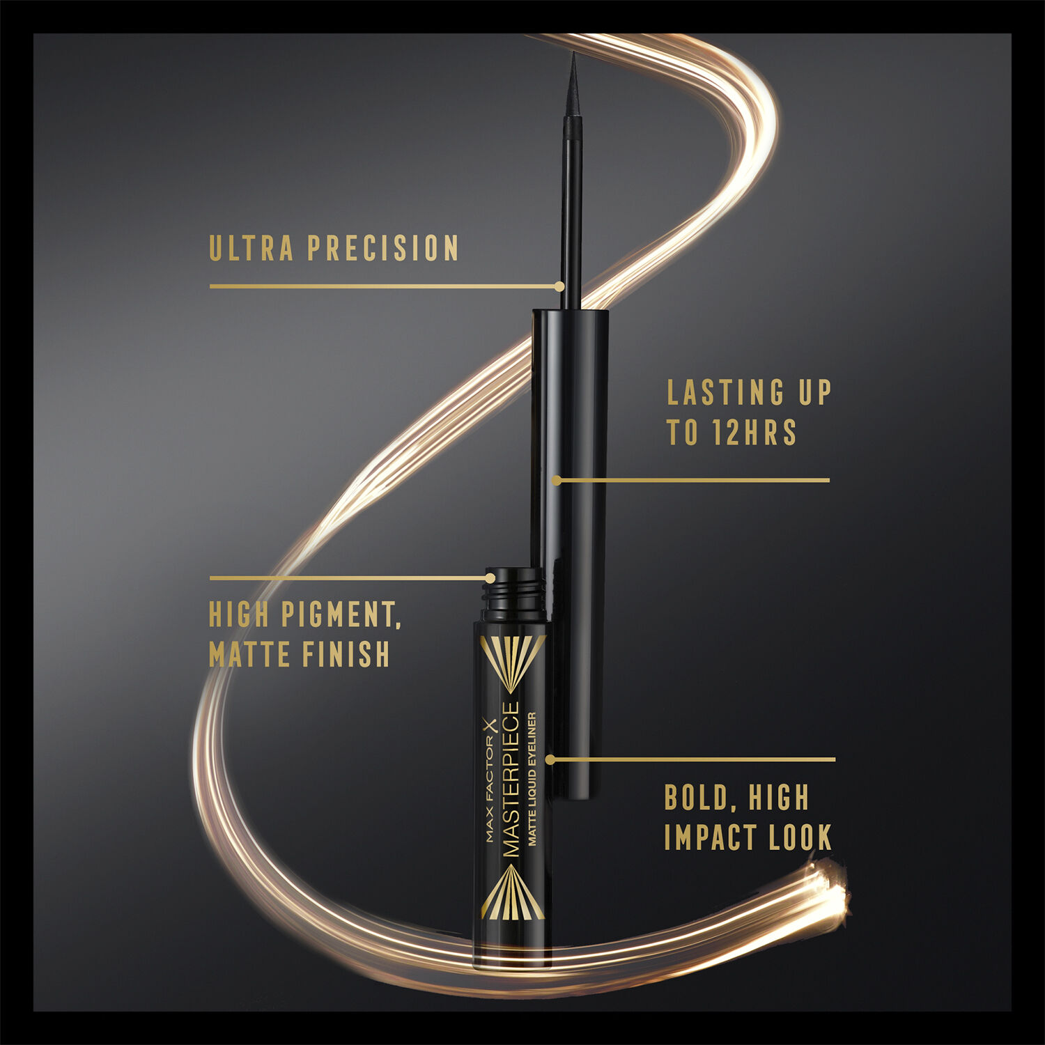 MAX FACTOR Masterpiece Liquid Eyeliner, Black, 2 g