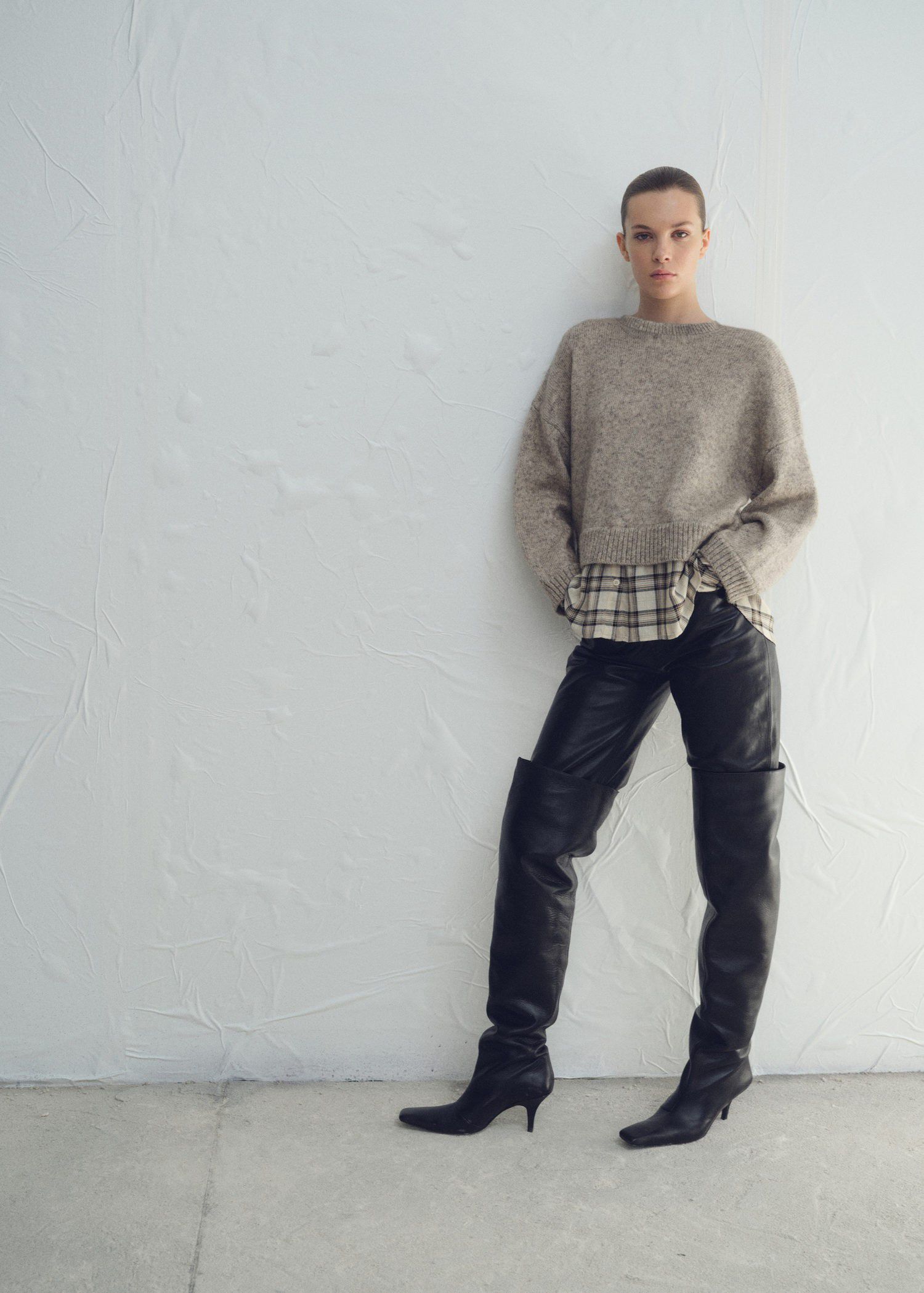 Combined hooded sweater