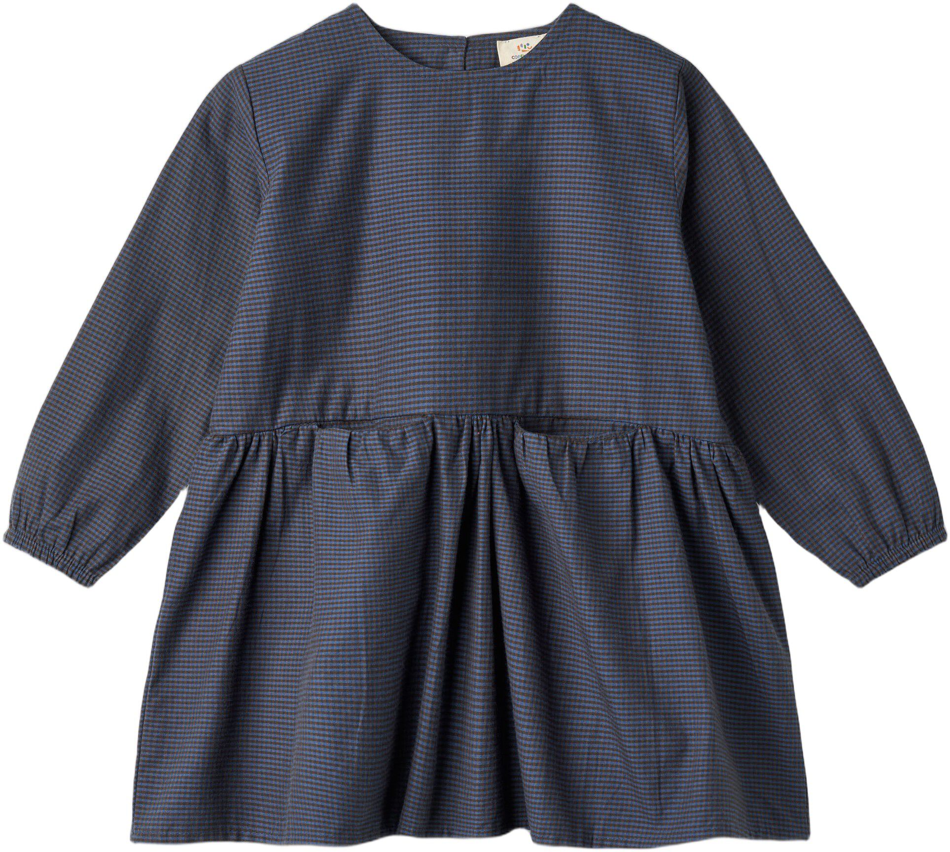 CHECKERED DRESS W. BACKSIDE BOW