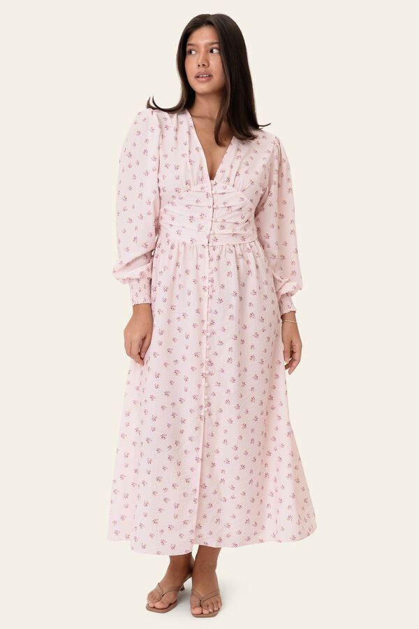 Adelic Long Dress - Pink