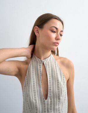 TSFLORA HALTER TOP WVN