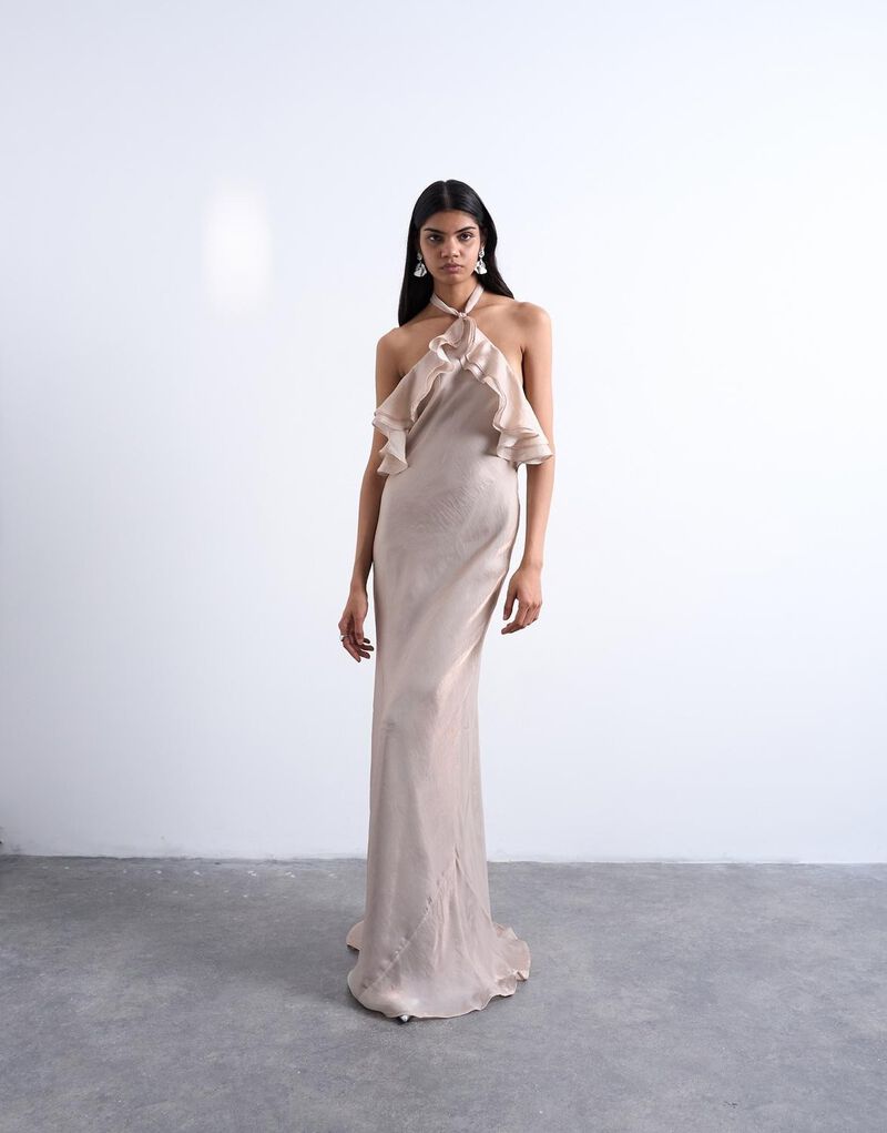 Tsliva Sl Halterneck Maxi Dress Wvn