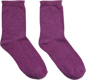 PCSEBBY GLITTER LONG 1 PACK SOCKS N
