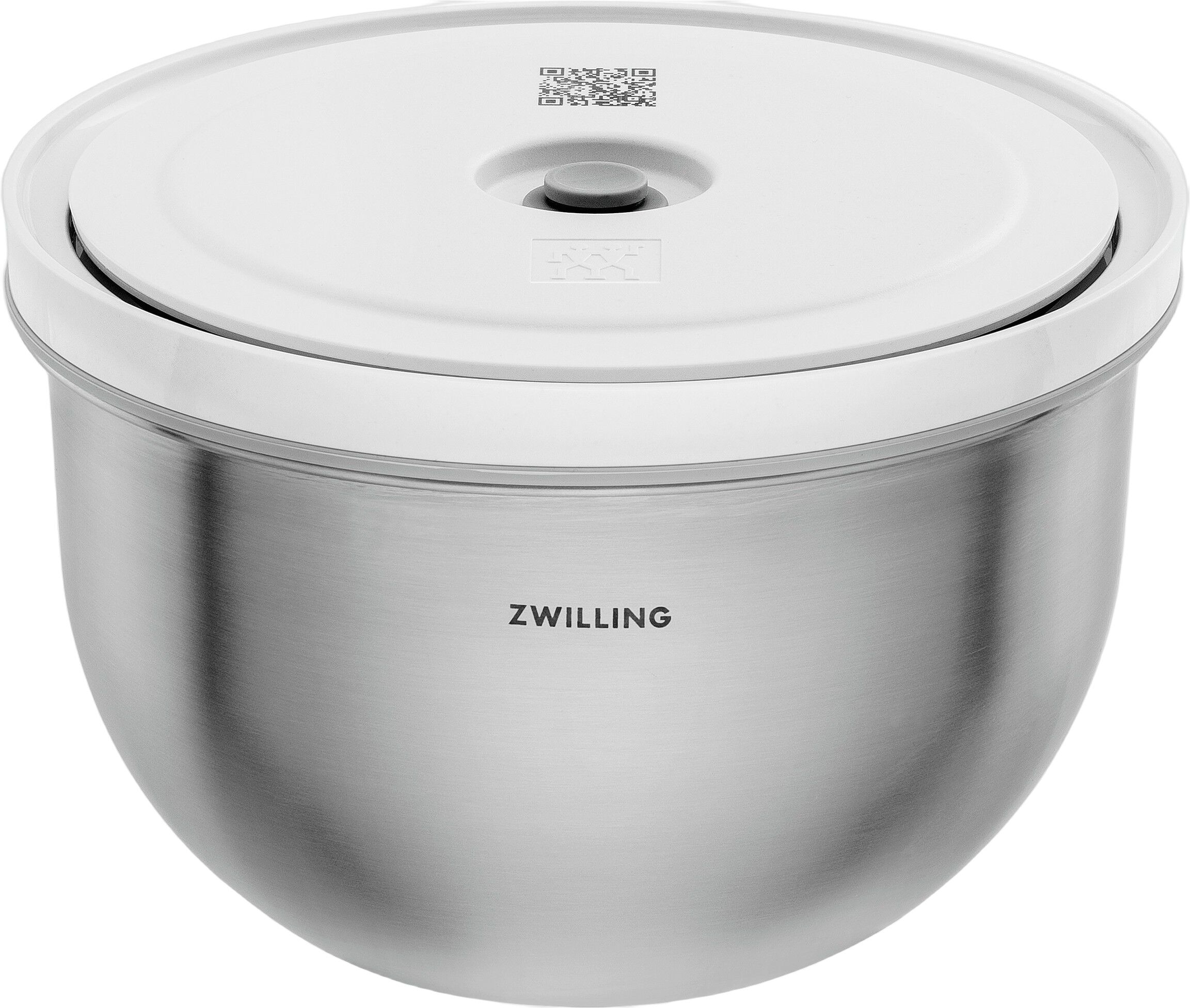 Fresh & Save BOWLS Vakuumsk&aring;l M / 19 cm, Rustfrit st&aring;l, S&oslash;lv