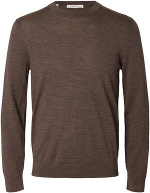 SLHTRAY LS KNIT MERINO CREW NECK NO