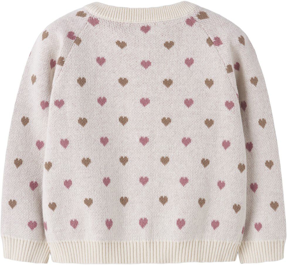 NMFSARAN LS KNIT CARD HEART LIL