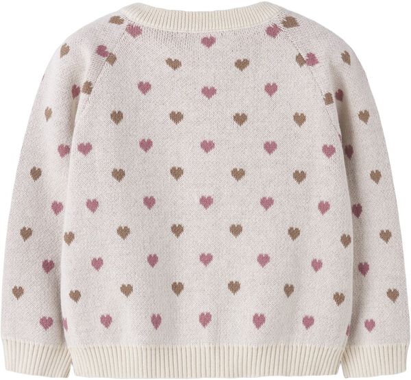 NMFSARAN LS KNIT CARD HEART LIL