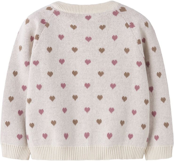 NMFSARAN LS KNIT CARD HEART LIL