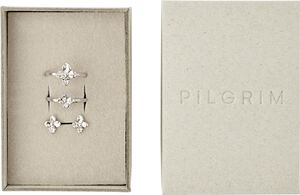SANINE gift set, rings & earstuds, silver-plated