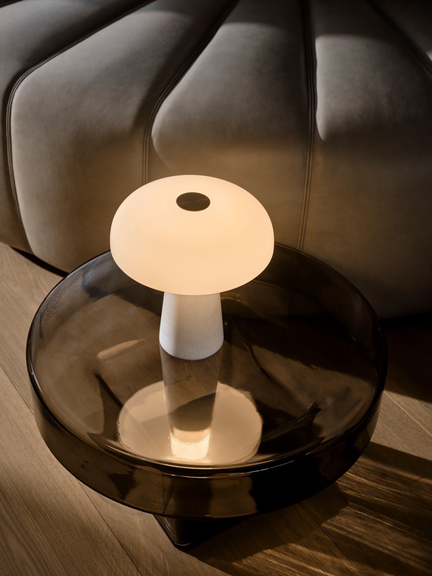 Glossy Mini Portable | Bordlampe | Hvid