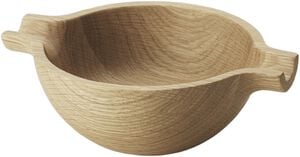 KOPPEL BOWL W HANDLES SMALL OAK WOOD