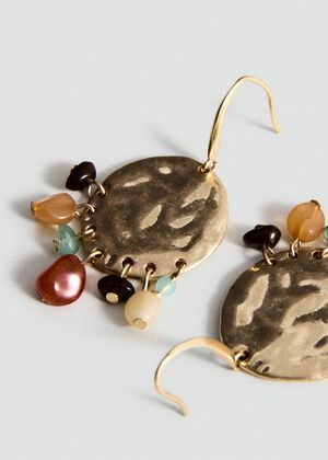 Beaded pendant earrings