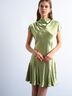 TSMILLA SS O-NECK MINI DRESS WVN