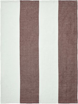 Hale Tea Towel - Chestnut/Frosted Lime