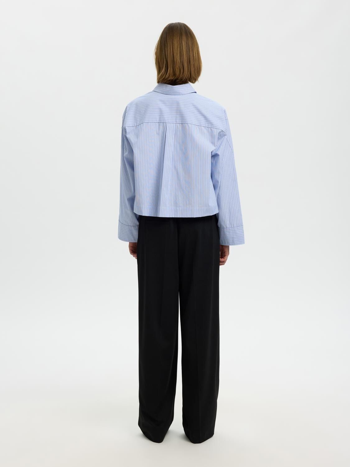 Slwdannie Ls Cropped Boxy Shirt Noos