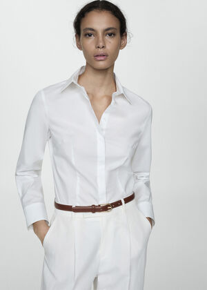 Fitted cotton shirt