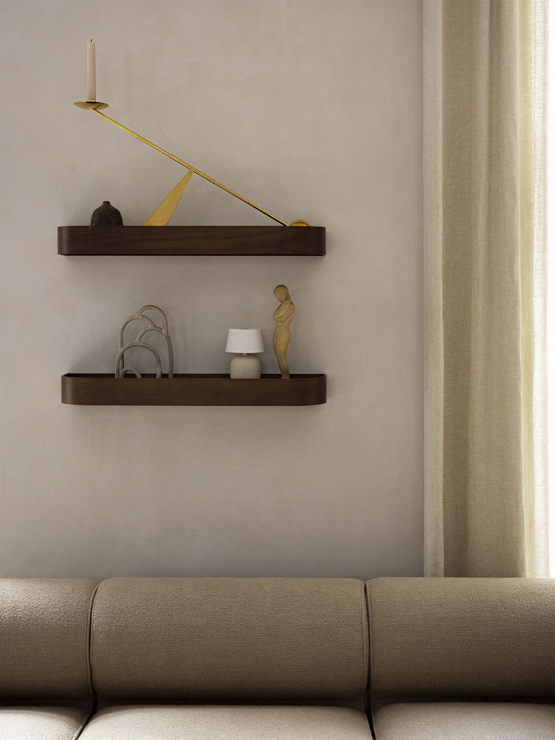 Epoch Shelf, 50, Dark St. Oak/Blk