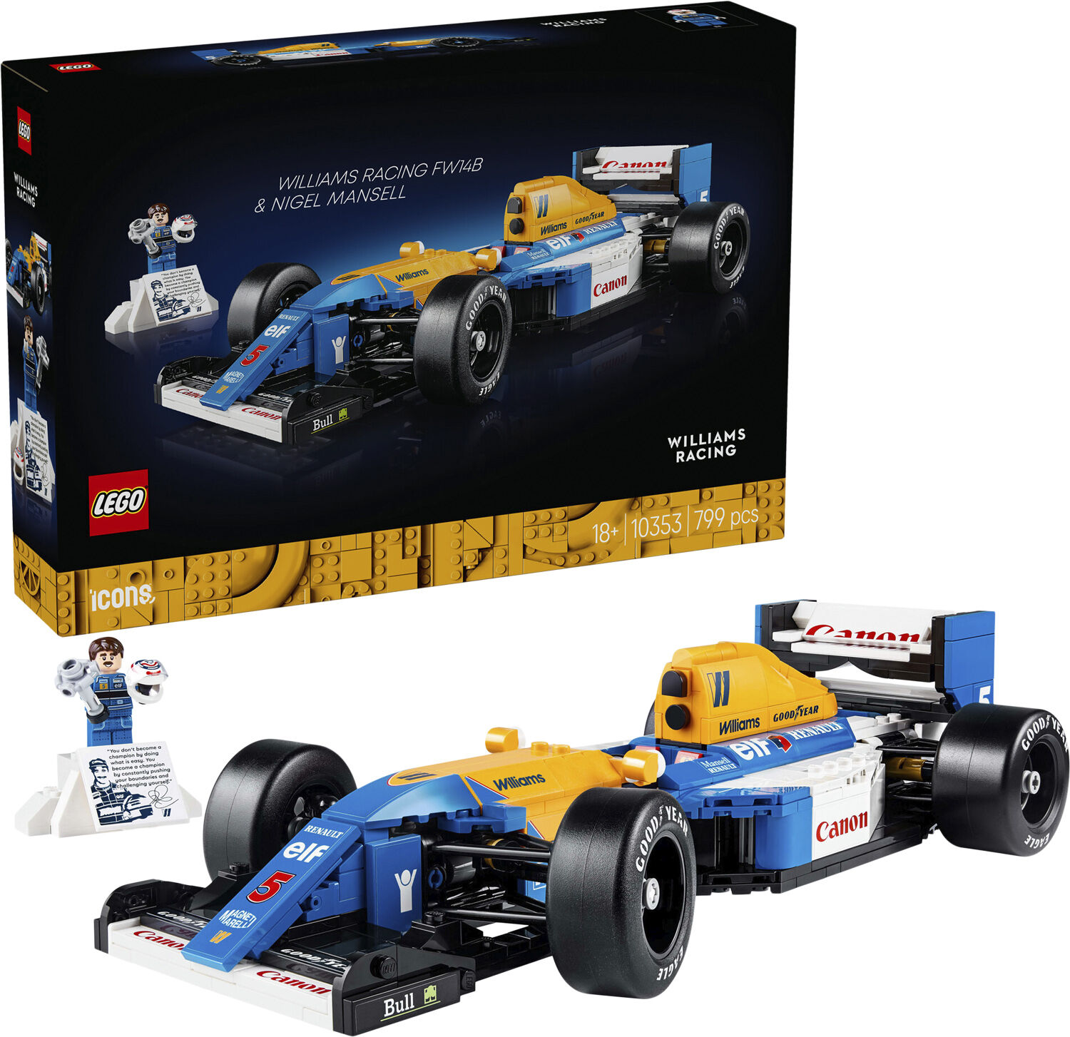 Williams Racing FW14B og Nigel Mansell
