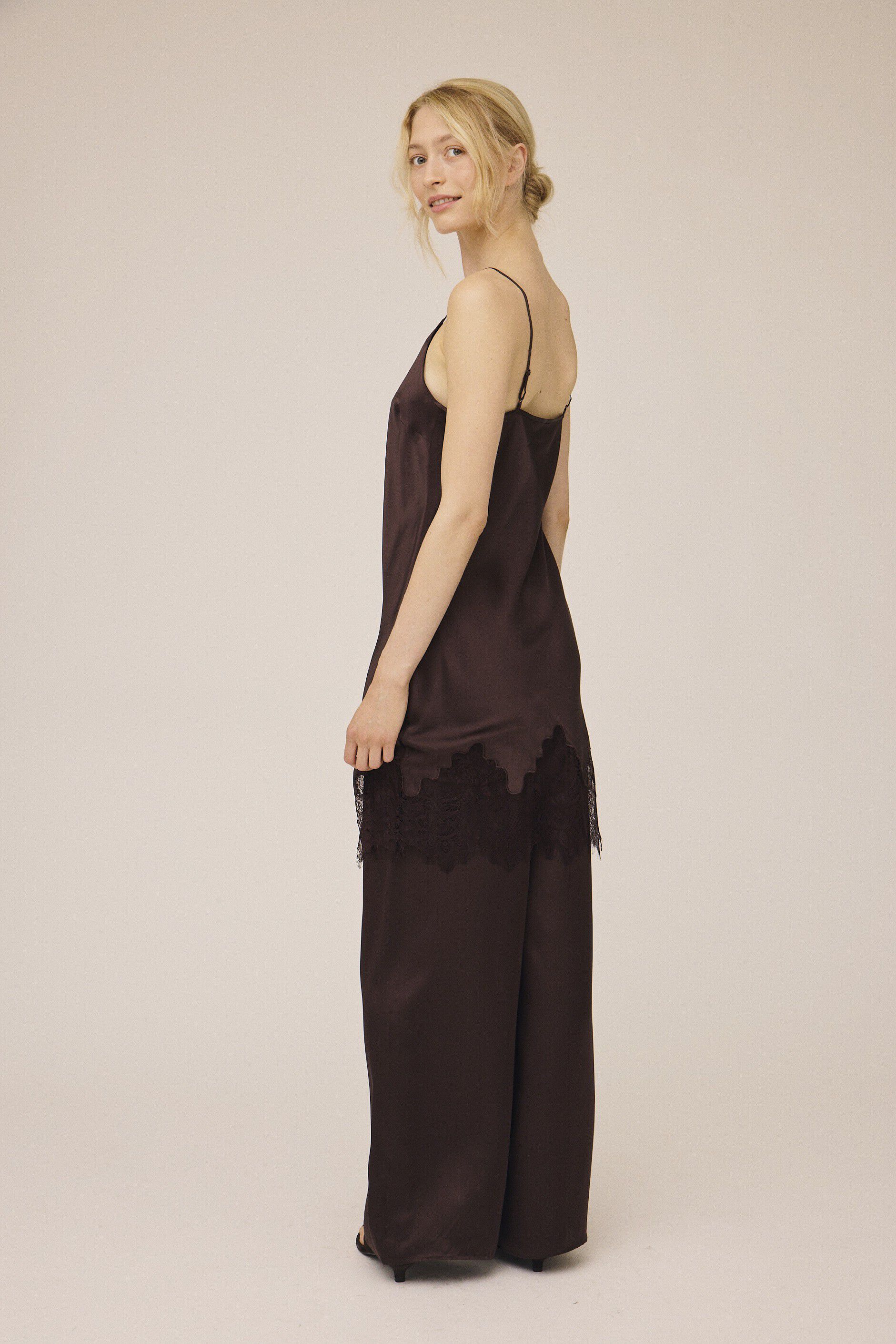 Moon 10 G - Wide Pyjamas Trousers, 100% Silk