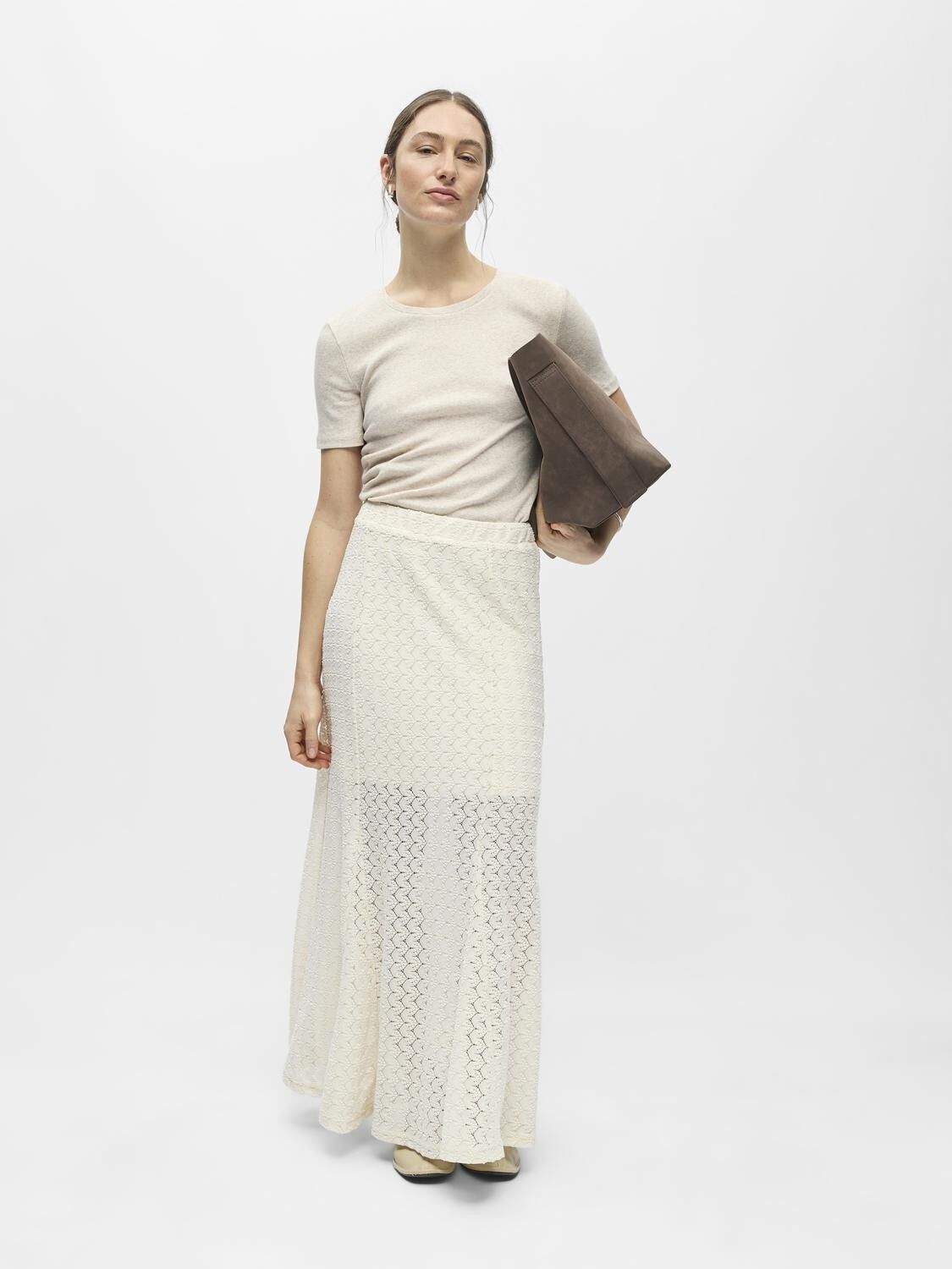 OBJJULIA HW LONG SKIRT 144