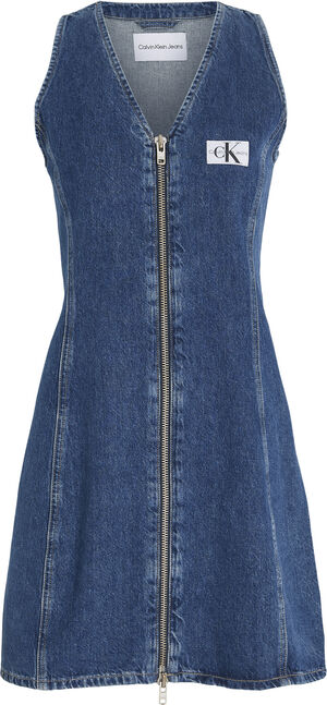 ZIP THROUGH SLEEVELESS DRESS