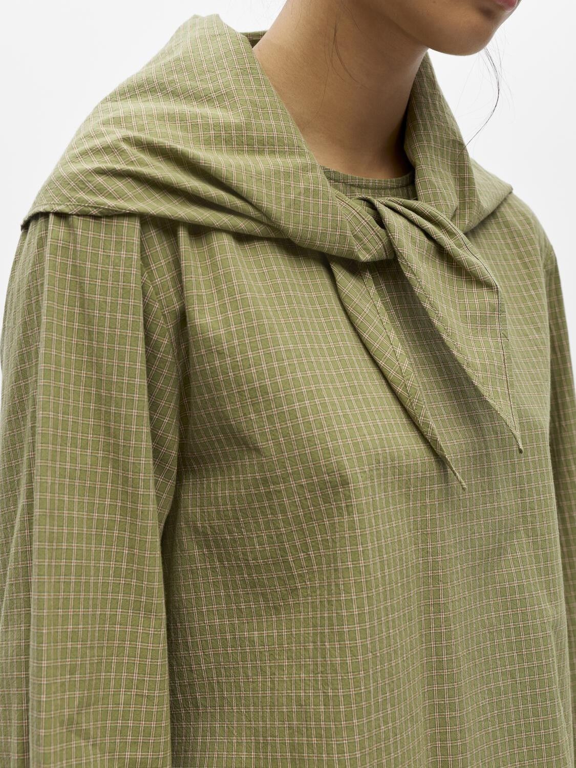 Objvonne L/S Re Scarf Top 146