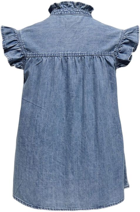 ONLSHANIA S/L FRILL DNM SHIRT AKM