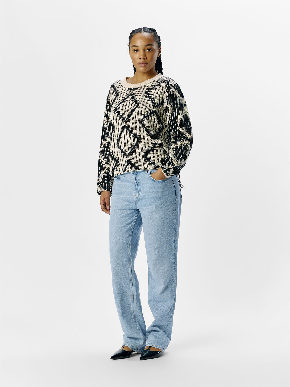 OBJFERKA RE L/S KNIT PULLOVER 137